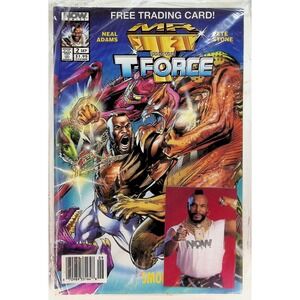 Mr. T and the T-Force #2 Newsstand Neal Adams 1993 Factory Sealed w/ Card